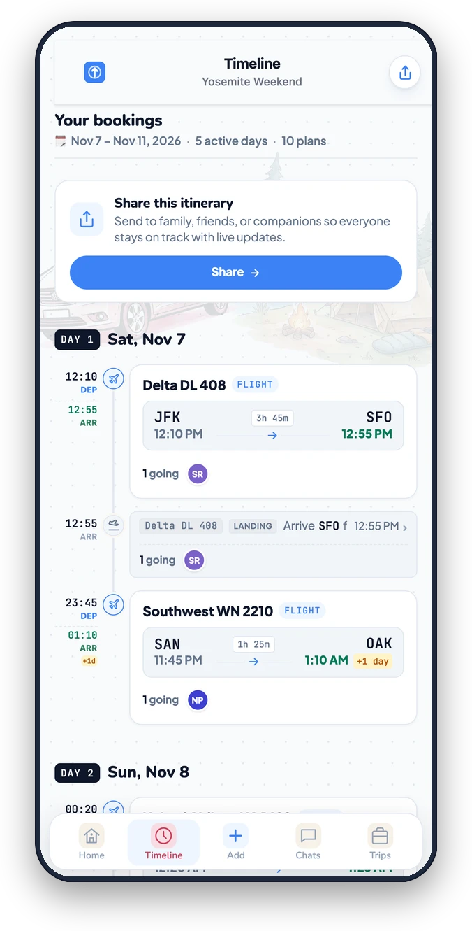 Trip Share iOS and Android App